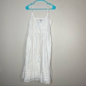NWT Loft Metallic Striped Spaghetti Strap Dress With Pockets 6